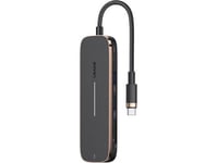 Usams Adapter Hub 2Xusb + Usb-C + Hdmi+ Micro Sd+Sd Black/Black Sj575hub01 (Us-Sj575)