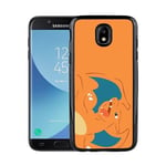 Samsung Galaxy J3 (2017) Soft Case (svart) Pokémon - Charizard