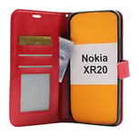 Crazy Horse Wallet Nokia XR20 (Röd)