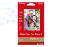 Canon Photo Paper Plus Glossy Ii Pp-201 - Högblank - 270 Mikrometer - 102 X 152 Mm - 265 G/M² - 100 Ark Fotopapper - För Maxify Gx6040, Gx6050, Gx7040, Gx7050  Pixma G540, G550, G640, G650, Ts3450, Ts3451
