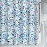 Rideau de douche Polyester vision 180x200cm Bleu & Blanc Spirella Bleu