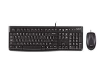 Logitech MK120 Wired Keyboard and Mouse for Windows, QWERTY Hebrew Layout - Black