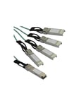 Cisco QSFP-4X10G-AOC3M Compatible QSFP+  Breakout  Cable - 3 m - breakout cable - 3 m - black