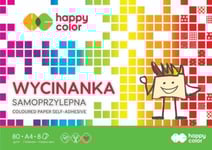 Happy Color Självhäftande Papper A4 8 Färger 8 Ark