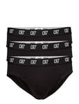 Cr7 Basic Brief Organic 3-Pak Kalsonger Y-front Briefs Black CR7