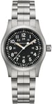 Hamilton H69439131 Khaki Field Musta/Teräs Ø38 mm