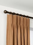 John Lewis Select Curtain Pole with Rings and Ball Finial, Wall Fix, Dia.25mm