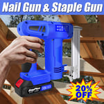 Dayplus Cordless Nail Gun Electric Nailer Stapler Framing Nailer Furniture AAA