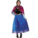 Vuxen Prinsessan Anna Cosplay Kostym Jul Fancy Dress Outfit M XL