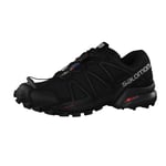 Salomon Men's Speedcross 4 Trail Running Shoes, Black Black Black Metallic, 11 UK