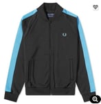 FRED PERRY Track Jacket Mens Black Sportwear Size L BNWT J3829. Botanical Dye.