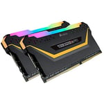 Corsair Vengeance RGB Pro 16GB (2x8GB) DDR4 3000MHz C15 TUF Gaming Edition - Noire