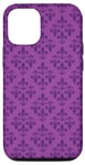 Coque pour iPhone 15 Fleur de lys violet motif floral fleur de lys