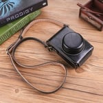 Noir - Sac à main en cuir PU avec ceinture pour appareil photo, sacoche de qualité supérieure pour Fuji X100v