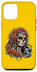 Coque pour iPhone 12/12 Pro Candy Skull Make-up Girl Día de los muertos Candy Skull