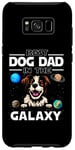 Coque pour Galaxy S8+ Best Dog Dad In The Galaxy Brittany Dog Puppy Dogs Lovers
