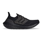 Adidas UltraBoost 21 Lace-Up Black Synthetic Womens Trainers FZ2762