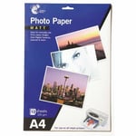 8 Pack A4 Matt Photo Paper Print Colour Images From Digital Cameras 235 gsm UK