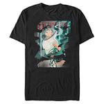 Stranger Things Men's Upside Down Eleven Short Sleeve T-Shirt, Black, XXL