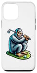 Coque pour iPhone 12 mini Bigfoot Golf Player Golfeur Sasquatch