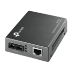 TP-LINK 1000Mbps RJ45 to 1000Mbps multi-mode SC fiber Converter Full-duplexup to 550m switching power adapter chassis mountable