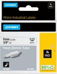 Dymo RhinoPro, 9 mm, krympslangstape, vit