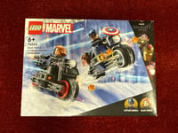 LEGO Marvel: Black Widow & Captain America Motorcycles(76260) 6+ New&sealed