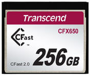 Transcend CFast 2.0 CFX650 - Carte mémoire flash - 256 Go - CFast 2.0