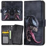 Samsung Galaxy S21 FE 5G - Plånboksfodral/Skal Venom multifärg
