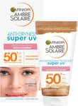 Garnier Ambre Solaire SPF 50 Anti Dryness Sun Cream Moisturiser for Face High Pr