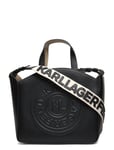K/Circle Sm Tote Patch Designers Small Shoulder Bags-crossbody Bags Black Karl Lagerfeld