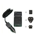 Camera Battery Charger for Olympus Camedia Digital Cameras - Compatible with Batteries Li-10b, Li10b, Li-10c, li10c, Li-12b, Li12b for Olympus Camedia Camera Models C-50 ZOOM, C-60 ZOOM, C-70 ZOOM - UK/US/EU plugs included - AAA Products - 12 Month Warran