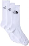 THE NORTH FACE NF0A882HFN41 Multi Sport Cush Crew Sock 3p Socks Unisex Adult TNF WHITE Taille S