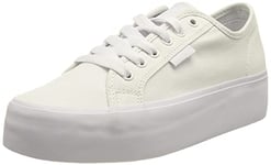 DC Shoes Femme Manual Basket, White/White, 41 EU