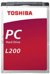 1 TB Toshiba L200, 5400 rpm, 128 MB cache, SATA3