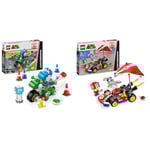 LEGO Super Mario : Set Mario Kart – Moto Yoshi + Set Jouet Kart Standard pour Enfants, Comprend Une Figurine Toad pour Jeu Indépendant 72031 + 72032