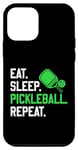 Coque pour iPhone 12 mini Pickleball Player Lover Funny Eat Sleep Pickleball Repeat