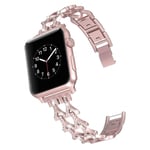 Apple Watch Series 5 40mm rhinestone stainless steel watch band - Rose Gold