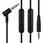 AGS Retail Ltd Compatible Audio Cable Replacement for Bose QuietComfort 35/QC35 Headsets – 1.5m, Black, Headphone Cable with 3.5mm/2.5mm Gold-Plated Jacks | Audio Accessories