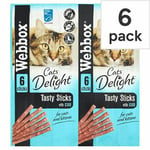 Webbox Cat Tasty Sticks With Cod 6 Pack 30g