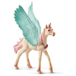 Schleich Decorated Unicorn Pegasus Foal Toy Figure For Boys and Girls Ages 5-12