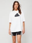 adidas Sportswear Future Icons Badge Of Sport Boyfriend T-shirt - White, White, Size 2Xs, Women