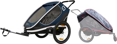 Hamax Outback Reclining Cykelvogn 2019 inkl. Regnslag, Navy/White