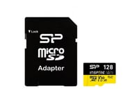 Silicon Power Microsdxc Power Inspire 128Gb V30 Uhs-I U3 A1 4K Ddr200 170/150Mb/S Tlc Memory Card + Adapter