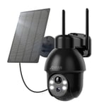 ANRAN HD 3MP CCTV WiFi Solar Security Camera Outdoor Home Wireless Smart Light 