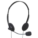 Adjustable Stereo Computer Headphones Built-In Mic & Volume Control for Mac/PC