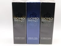 3 x Salvatore Ferragamo UOMO SIGNATURE / URBAN FEEL Shampoo & Shower Gel 100ml