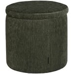 Hovden Store Pouf pall tyg grön Ø43 cm