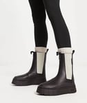Puma Mayze Stack Chelsea Boots Black/Beige Size 8 U.K. EU 42  Women’s 386272-03