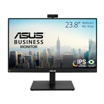 ASUS BE24EQSK - Ecran PC 23,8'' FHD avec webcam rotative 2MP et micro - Dalle IPS - 16:9 - 1920x1080 - 300cd/m² - 60Hz - 5ms - DP, HDMI, VGA - Haut-parleurs - Ajustement hauteur et pivot